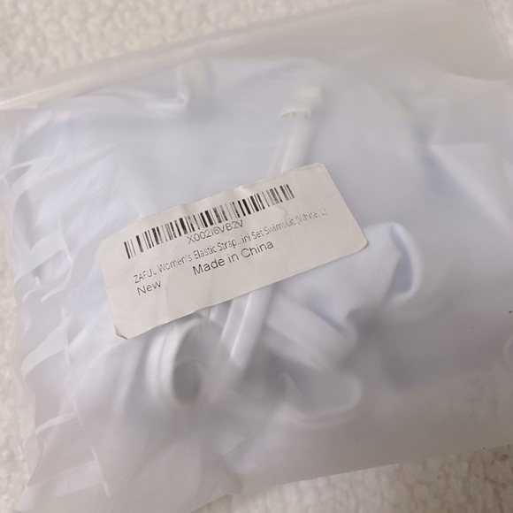 nwt zaful ruffle bandeau high cut bikini set - Picture 12 of 13